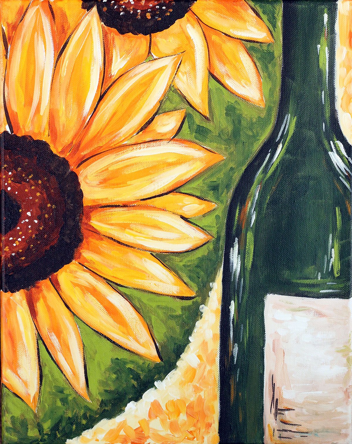 bloom and bottle painting class