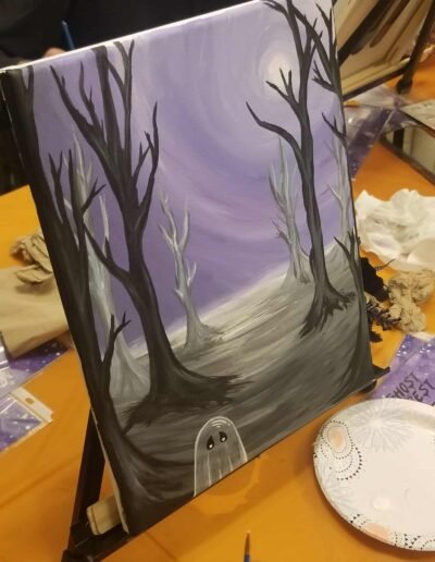 ghost of the forest - Kyle's finished painting