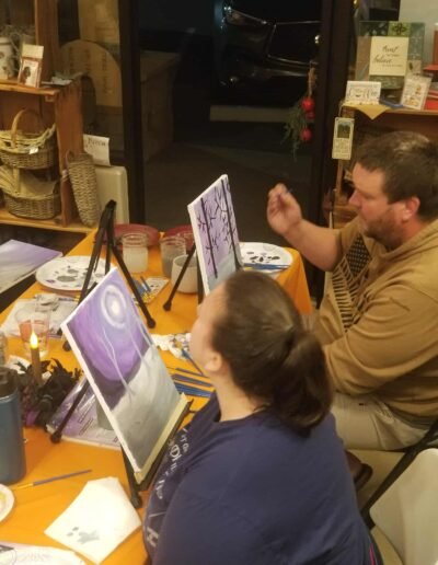 ghost of the forest art class steve and ashley painting