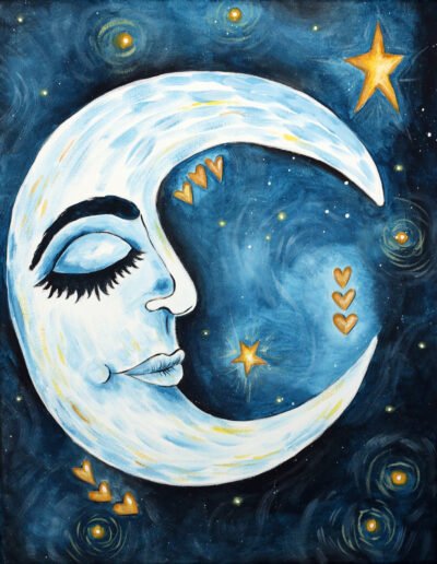 Bohemian Moon (this one has gold metallic sparkle!)